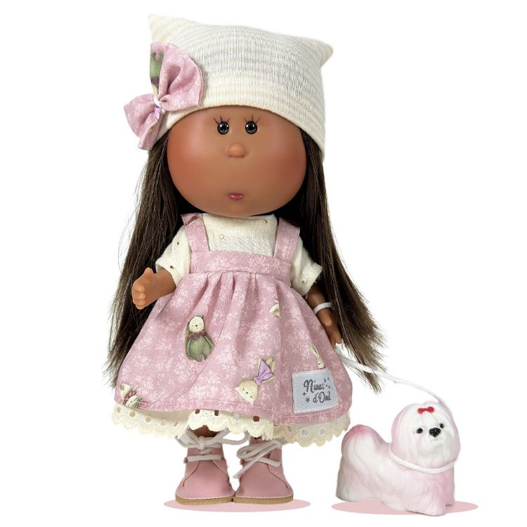 Nines d'Onil doll 23 cm - Little Mia Pink with pet