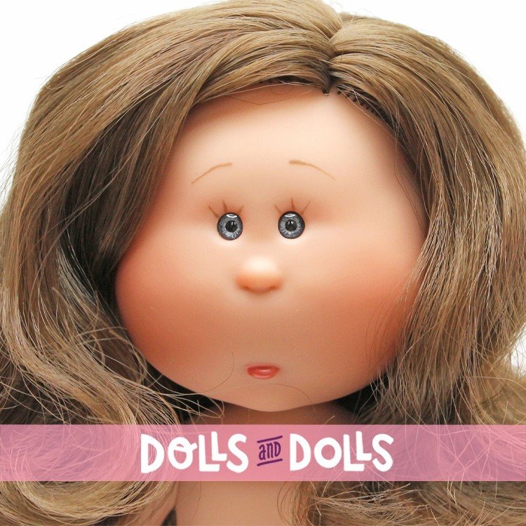 Nines d'Onil doll 23 cm - Little Mia brunette with wavy hair - Without clothes