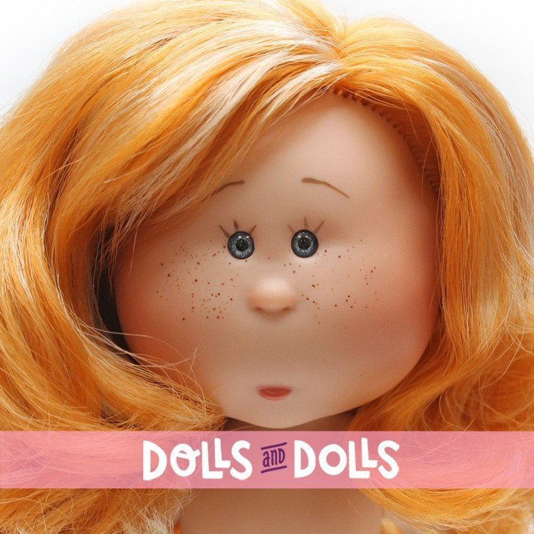 Nines d'Onil doll 23 cm - Little Mia with wavy red hair with highlights - Without clothes