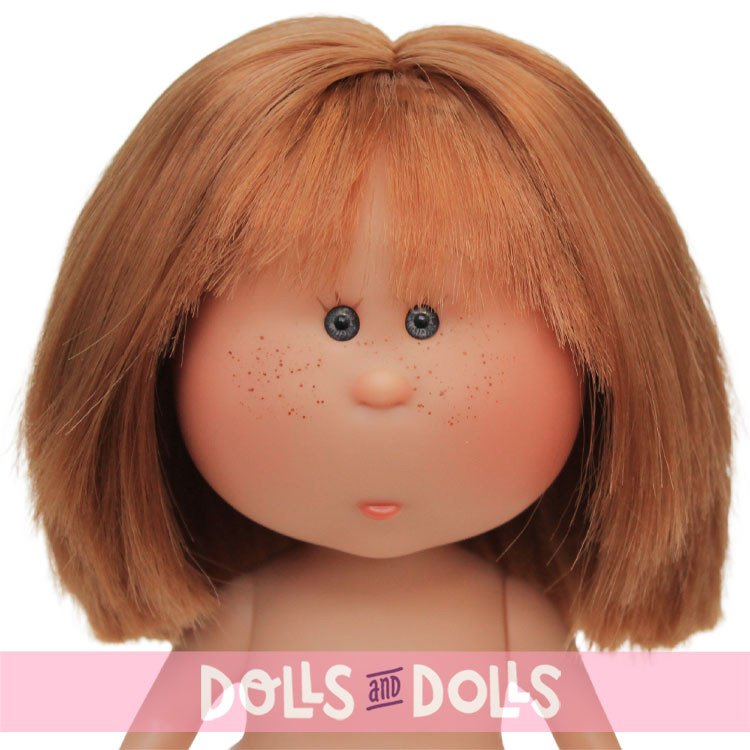 Nines d'Onil doll 23 cm - Little Mia with straight red hair and fringe - Without clothes