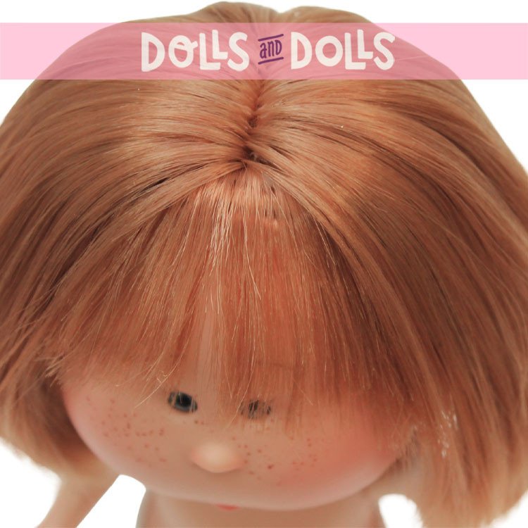 Nines d'Onil doll 23 cm - Little Mia with straight red hair and fringe - Without clothes