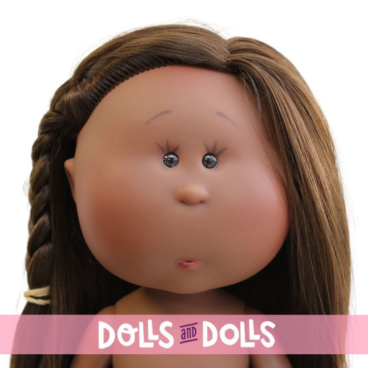 Nines d'Onil doll 30 cm - Mia ARTICULATED - Mia black with straight hair - Without clothes
