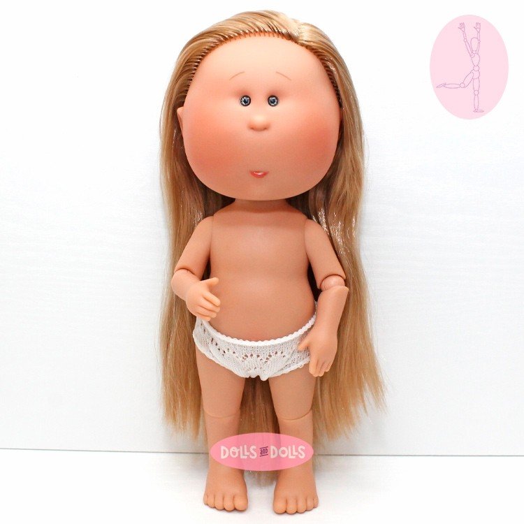 Nines d'Onil doll 30 cm - Mia ARTICULATED - Mia blonde with straight hair - Without clothes
