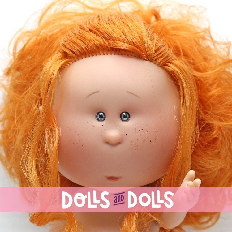 Nines d'Onil doll 30 cm - Mia ARTICULATED - Mia redhead with wavy hair - Without clothes