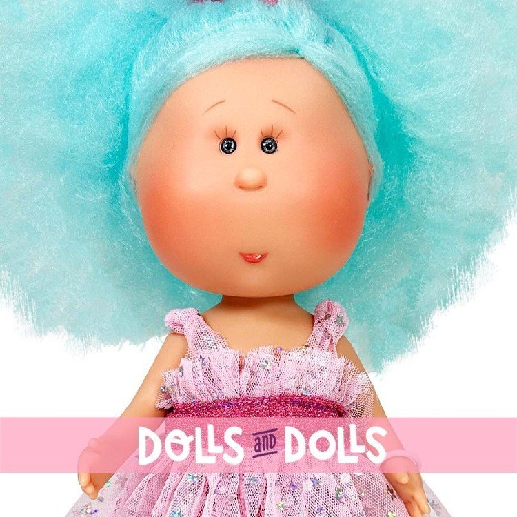 Nines d'Onil doll 30 cm - Mia Cotton with blue hair with pet