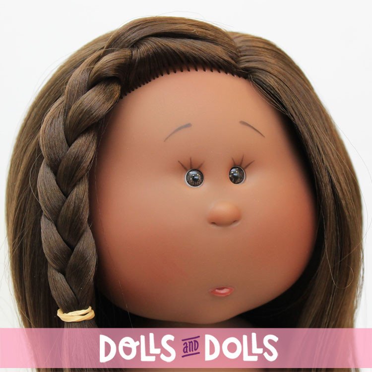 Nines d'Onil doll 30 cm - Mia black with straight hair - Without clothes