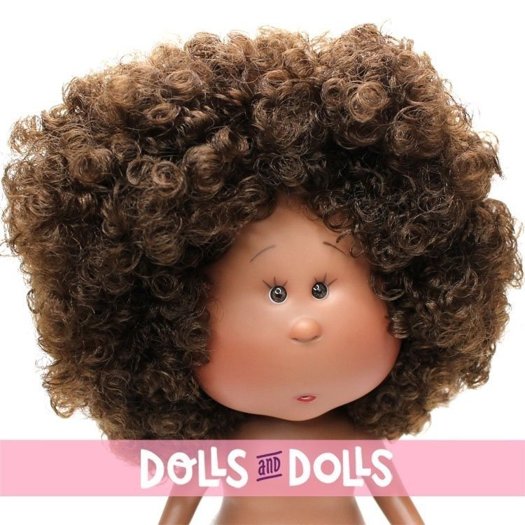 Nines d'Onil doll 30 cm - Mia black with curly hair - Without clothes
