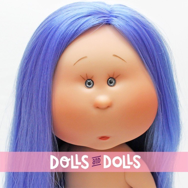 Nines d'Onil doll 30 cm - Mia with blue straight hair - Without clothes