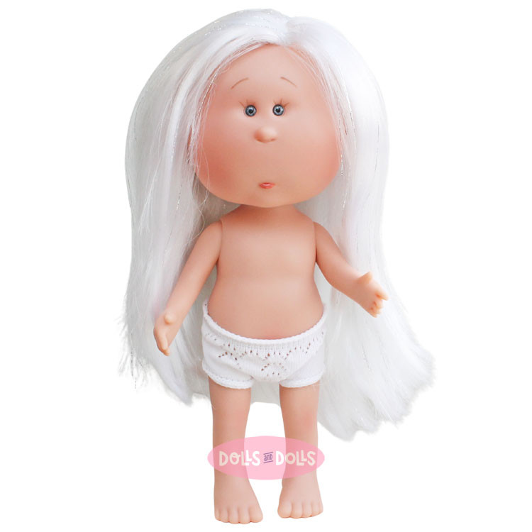 Nines d'Onil doll 30 cm - Mia with white hair and silver highlights - Without clothes