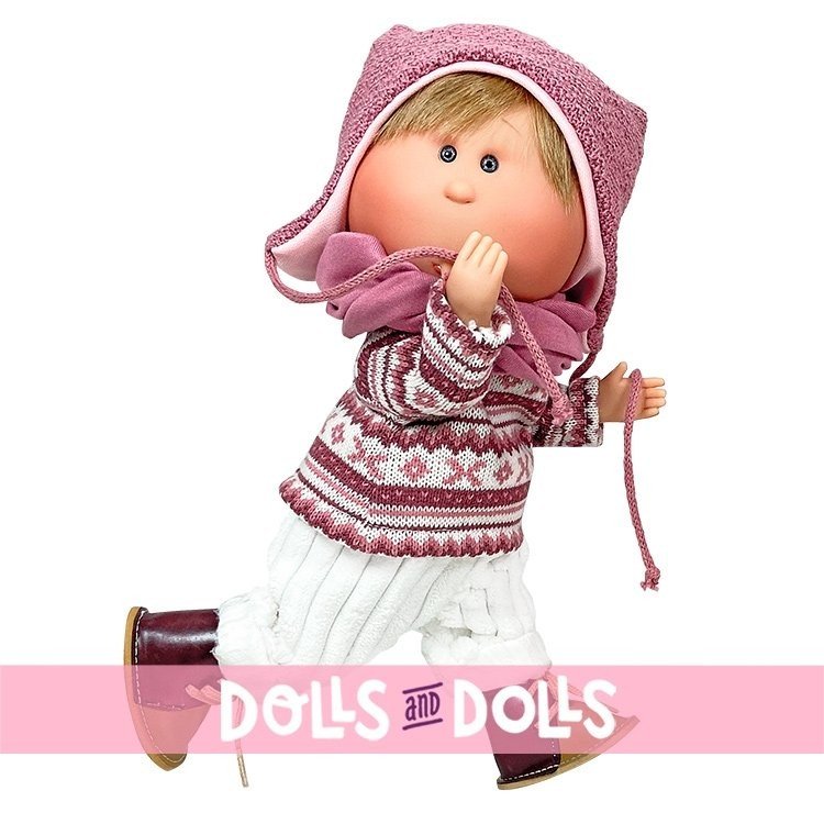 Nines d'Onil doll 30 cm - Mio ARTICULATED - blond with winter valance set