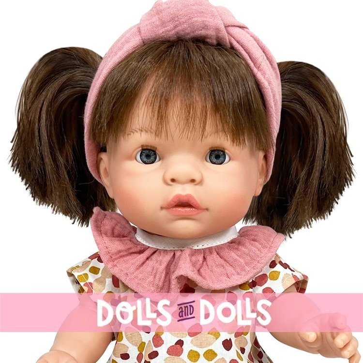 Nines d'Onil doll 37 cm - Joy brunette girl with pigtails