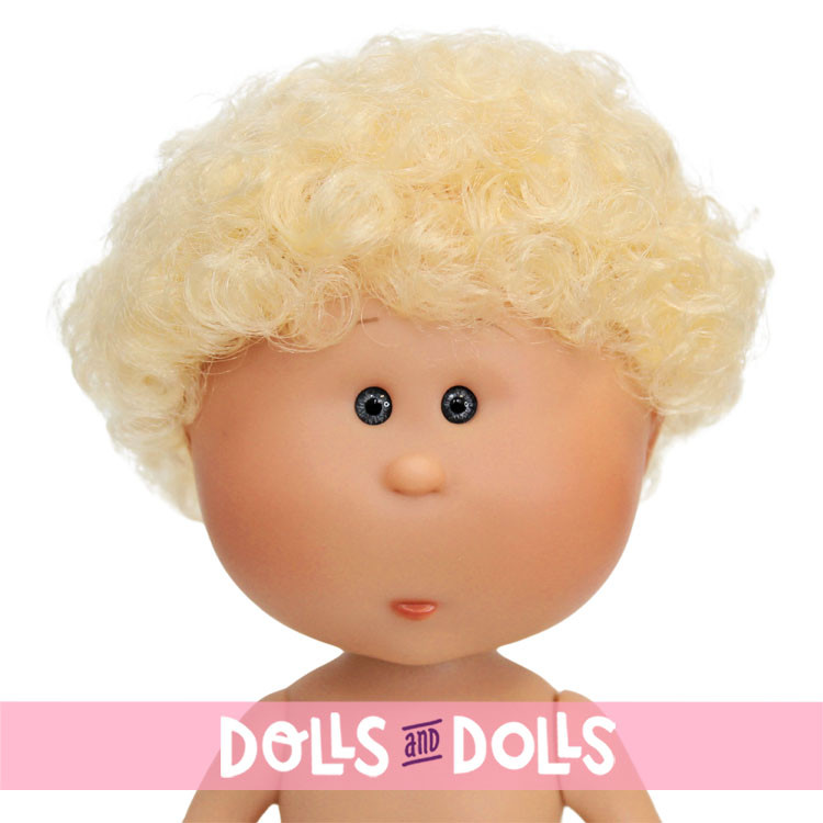Nines d'Onil doll 23 cm - Little Mio with curly blond hair - Without clothes