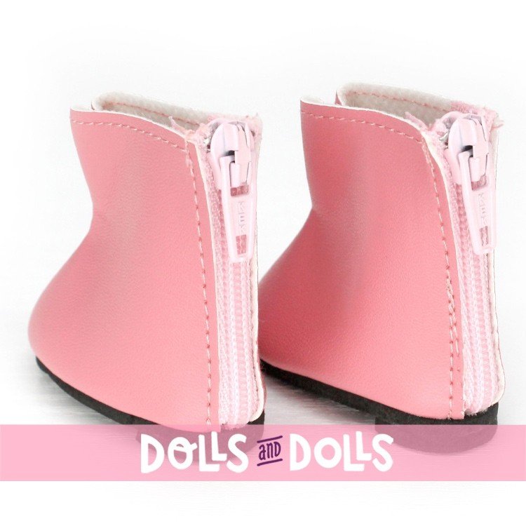 Complements for Paola Reina 32 cm doll - Las Amigas - Pink boots with zipper