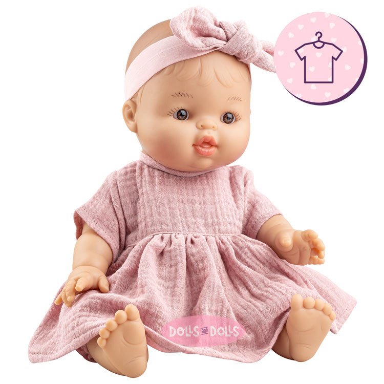 Outfit for Paola Reina doll 34 cm - Gordis - Federica - Pink dress