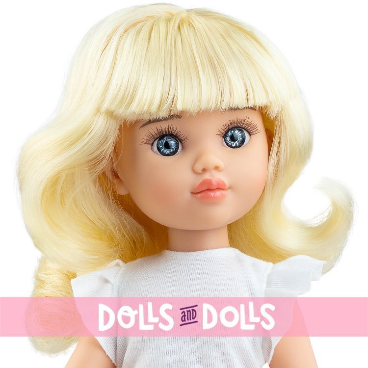 Paola Reina doll 32 cm - Las Amigas - Clara in a white and pink dress