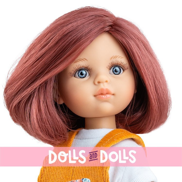 Paola Reina doll 32 cm - Las Amigas - Cora in an orange jumpsuit