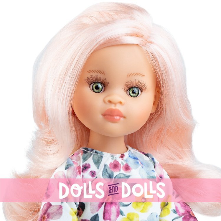 Paola Reina doll 32 cm - Las Amigas - Esme wearing a multicolored floral dress