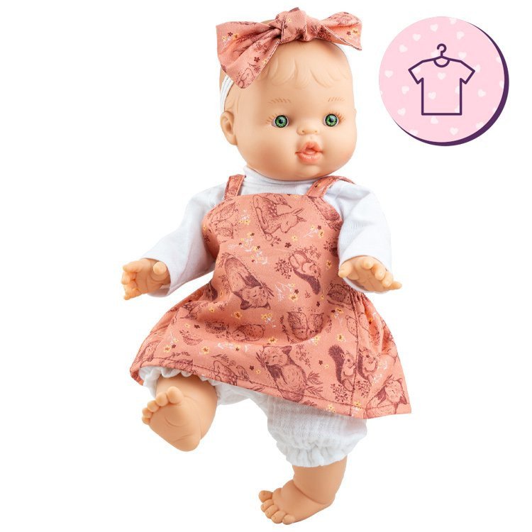 Outfit for Paola Reina doll 34 cm - Gordis - Lola - Natural dress