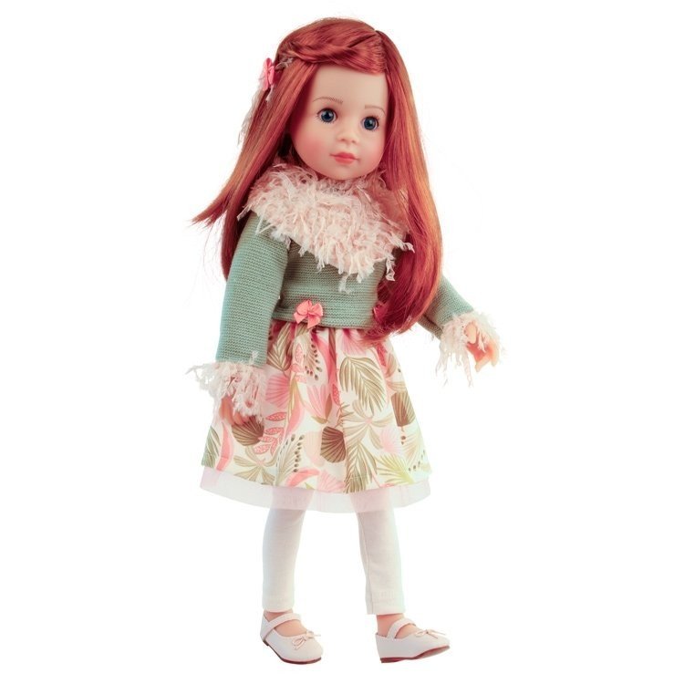 Schildkröt doll 46 cm - Yella redhead with floral winter outfit