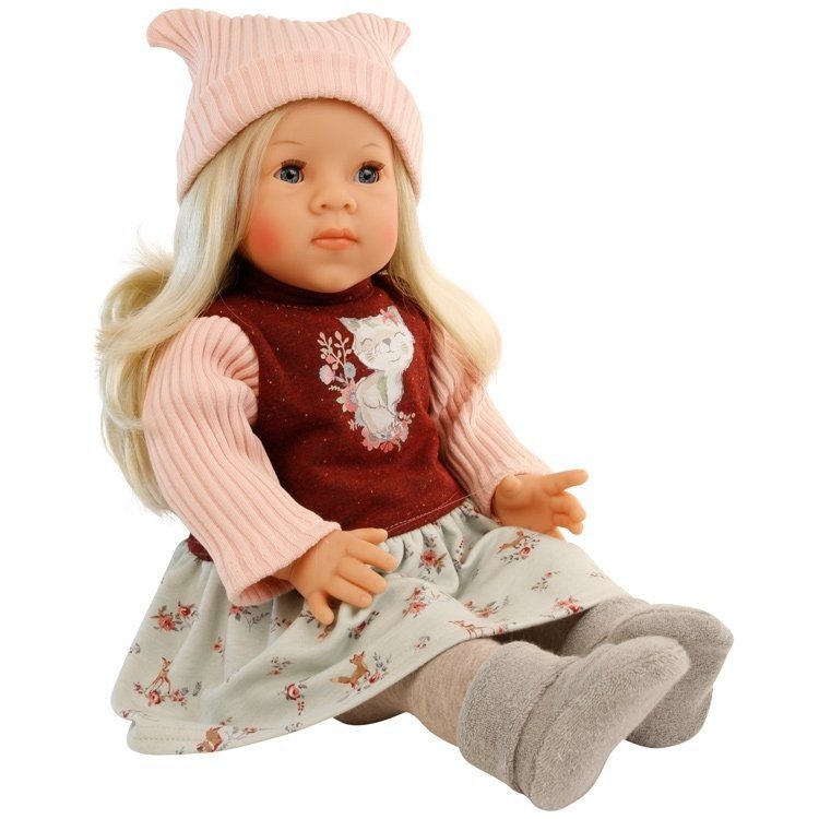 Schildkröt doll 52 cm - Blonde Elli with foxy outfit by Elisabeth Lindner