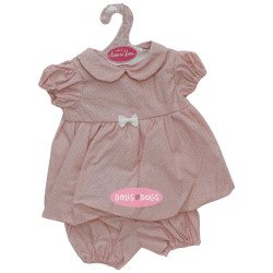Outfit for Antonio Juan doll 40-42 cm - Pink outfit with white details