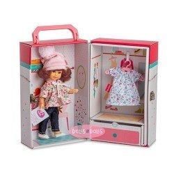 Berjuan doll 22 cm - Boutique dolls - Irene red haired with closet and dress