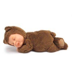 Anne Geddes doll 23 cm - Chocolate brown bear