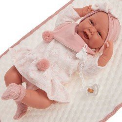 Antonio Juan doll 40 cm - Carla with quilted blanket