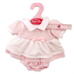 Outfit for Antonio Juan doll 26-27 cm - Pink dress with bow