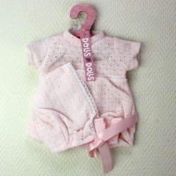 Pink rompers with hat with loop 33-34 cm
