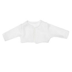 Complements for Así doll 43 to 46 cm - White knitted jacket for María, Pablo, Leo and Limited Series doll