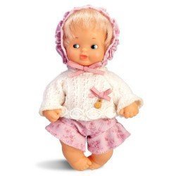 Barriguitas Classic doll 15 cm - Blonde baby girl with jersey