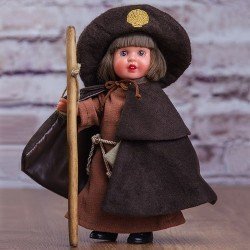 Mini Mariquita Pérez doll 21 cm - With pilgrimage dress