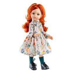 Paola Reina doll 32 cm - Las Amigas Articulated - Cristi with flower dress