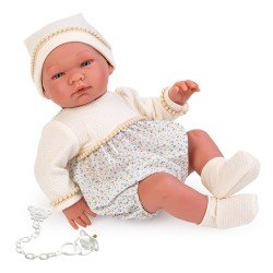 Así doll 43 cm - Pablo with light blue flowered dress