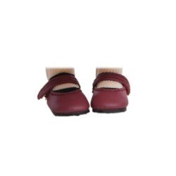 Complements for Paola Reina 32 cm doll - Las Amigas and Gorjuss - Maroon shoes