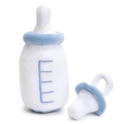 Complements for Rubens Barn 45 cm doll - Rubens Baby - Bottle & Dummy Blue