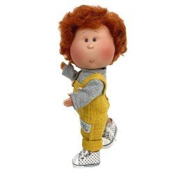 Nines d'Onil doll 30 cm - Mio redhead with wavy hair and mustard outfit