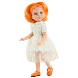 Paola Reina doll 32 cm - Las Amigas Articulated - Anita in beige dress
