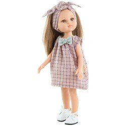 Paola Reina doll 32 cm - Las Amigas - Pili with pink square set