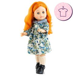 Outfit for Paola Reina doll 45 cm - Soy Tú - Becca - Blue flower dress