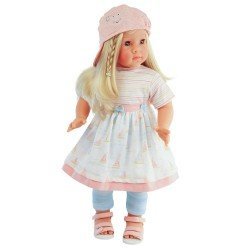 Schildkröt doll 52 cm - Elli with blonde hair and boat dress by Elisabeth Lindner
