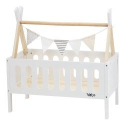 Wooden teepee crib for dolls - Tryco