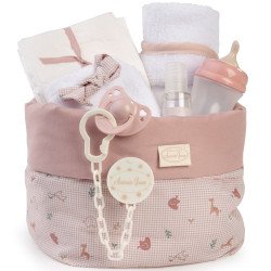 Complements for Antonio Juan 40-42 cm doll - Savanna fabric baby basket
