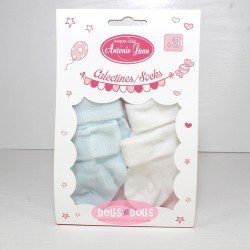 Complements for Antonio Juan 40 - 52 cm doll - White and blue socks