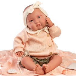 Antonio Juan doll 52 cm - "Mi primer Reborn" Alejandra with bow
