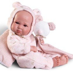 Antonio Juan doll 42 cm - Newborn Luca in teddy bear pajamas