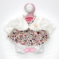 Outfit for Antonio Juan doll 26-27 cm - Flower dress with white jacket