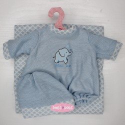 Outfit for Antonio Juan doll 33-34 cm - Elephant romper suit with hat and blanket