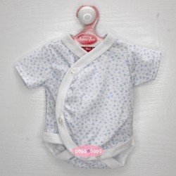 Outfit for Antonio Juan doll 40 - 42 cm - Sweet Reborn Collection - Blue floral bodysuit with diaper
